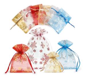 Opakowanie Torba z organzy z wytłoczeniem 17x26cm 12szt ARGUS