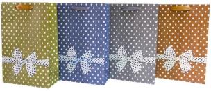 Opakowanie Torebka Lux Kropki z brokatem duża A4 ROZETTE