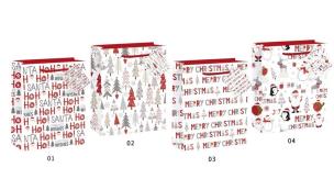 Opakowanie Torebka świąteczna KR 2688 L brokat
