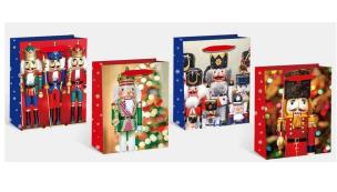 Opakowanie Torebka świąteczna KR 2834 L brokat