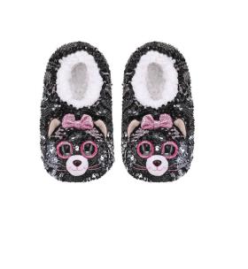 Opakowanie Ty Fashion Kiki - Cekinowe kapcie Kot rozmiar M