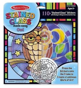 Opakowanie Witraż z naklejek Sowa