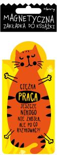 Opakowanie Zakładka magnetyczna - Kot praca