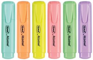 Opakowanie Zakreślacz Mistral Pastel 6 kolorów TOMA