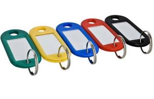 Opakowanie Zawieszka do kluczy czarna 10 sztuk D.RECT