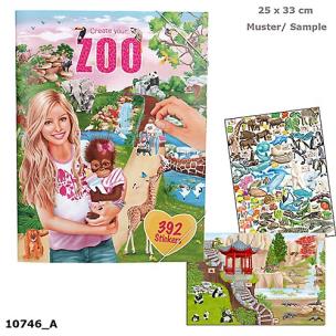 Opakowanie ZESTAW KREATYWNY Z NAKLEJKAMI ZOO 10746A