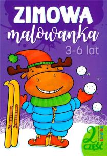 Okładka książki Zimowa malowanka. 3-6 lat cz.2