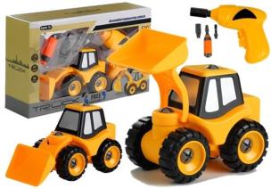 Żółta Koparka Do Rozkręcania + Wkrętarka. Wydawca: Lean Toys. Multiszop.pl Opakowanie Żółta Koparka Do Rozkręcania + Wkrętarka