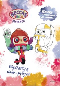 Okładka książki Banda Beti Wodne kolorowanie