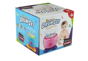 Opakowanie Bębenek muzyczny dla dzieci różowy