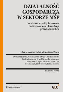 Okładka książki Działalność gospodarcza w sektorze MŚP