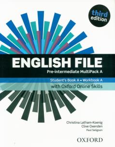 Okładka książki English File 3E Pre-Intermed. Multipack A + online