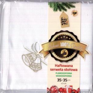 Opakowanie Haftowana serwetka stołowa 35x35 cm MIX