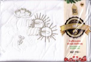 Opakowanie Haftowany obrus stołowy 160x110 cm