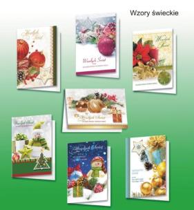Opakowanie Karnet B6 Boże Nar. Naklejany elem.św.(10szt) MIX