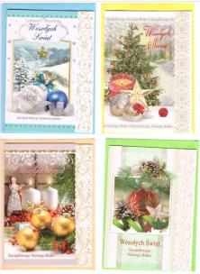 Opakowanie Karnet B6 Boże Narodzenie BNM świeckie (10szt) MIX