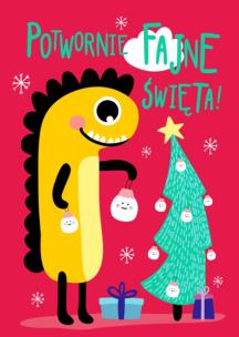 Opakowanie Karnet B6 Boże Narodzenie - Potworek