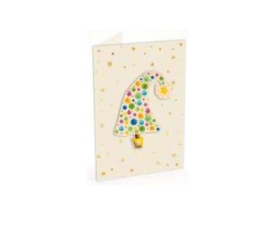 Opakowanie Karnet C6 naklejany + kop. Święta Choinka