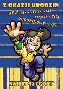 Opakowanie Karnet Young B6 + koperta wzór nr 012 Urodziny