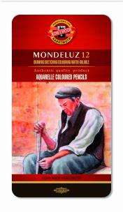 Opakowanie KREDKI KOH-I-NOOR MONDELUZ 3722 12 KOLORÓW OPAKOWANIE METALOWE