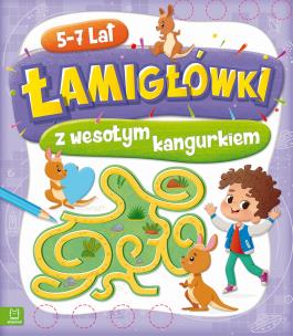 Okładka książki Łamigłówki z wesołym kangurkiem 5-7 lat