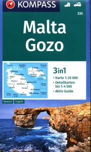 Okładka książki Malta Gozo 3in1 mapa turystyczna 1:25 000