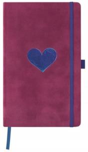 Opakowanie Notatnik 13x21cm gładki Castelli Velluto Heart