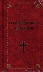 Okładka książki O naśladowaniu Chrystusa - bordo LUX