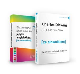 Okładka książki Pakiet A Tale of Two Cities i Ekstremalnie szybka nauka języka angielskiego