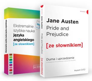 Okładka książki Pakiet Pride and Prejudice i Ekstremalnie szybka nauka języka angielskiego