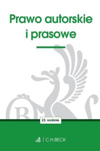 Okładka książki Prawo autorskie i prasowe w.23