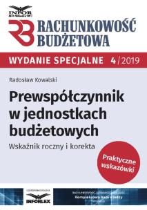 Okładka książki Prewspółczynnik w jednostkach budżetowych