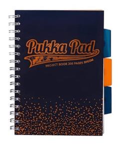Project Book blush navy B5 kratka (3szt) PUKKA. Wydawca: Pukka Pads. Multiszop.pl Opakowanie Project Book blush navy B5 kratka (3szt) PUKKA