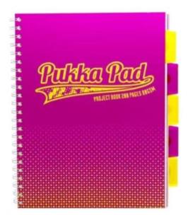 Project Book Fusion A4/100K kratka róż (3szt). Wydawca: Pukka Pads. Multiszop.pl Opakowanie Project Book Fusion A4/100K kratka róż (3szt)