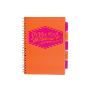 Opakowanie Project Book Neon A4/100 kr pomarańcz (3szt) PUKKA