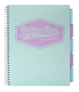 Project Book Pastel A4/100K kratka morski (3szt). Wydawca: Pukka Pads. Multiszop.pl Opakowanie Project Book Pastel A4/100K kratka morski (3szt)