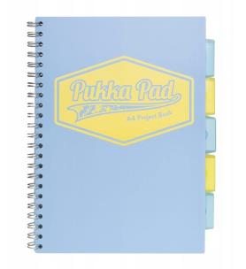 Opakowanie Project Book Pastel A4 kratka niebieski(3szt)PUKKA