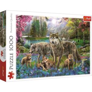 Opakowanie Puzzle 1000 Wilcza rodzina TREFL