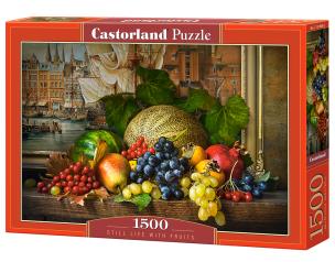 Puzzle 1500 Martwa natura z owocami CASTOR. Wydawca: Castorland. Multiszop.pl Opakowanie Puzzle 1500 Martwa natura z owocami CASTOR