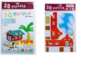 Opakowanie Puzzle 3D Chatka rybaka mix