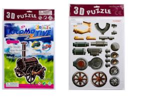 Opakowanie Puzzle 3D Parowóz mix