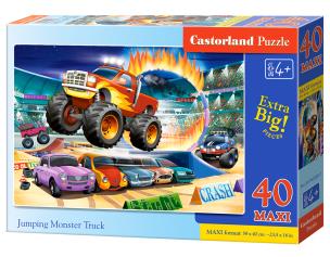 Puzzle 40 maxi - Jumping Monster Truck CASTOR. Wydawca: Castorland. Multiszop.pl Opakowanie Puzzle 40 maxi - Jumping Monster Truck CASTOR