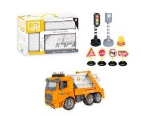 Opakowanie Śmieciarka z akcesoriami pomarańczowa