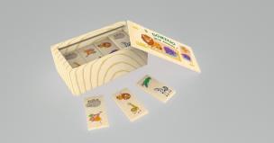 Opakowanie TOP BRIGHT Domino drewniane - Zwierzęta dzikie