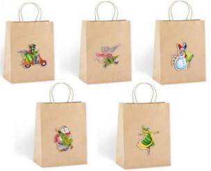 Opakowanie Torebka ozdobna mała Święta eko