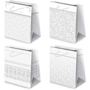 Opakowanie TOREBKI OZDOBNE T17L SET 6 BIAŁE 5 SZTUK