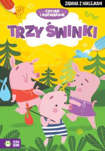 Okładka książki TRZY MAŁE ŚWINKI CZYTAM I ROZWIĄZUJĘ