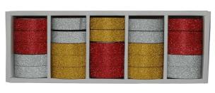 Opakowanie Washi Tape Glitter mix (25szt) NARCISSUS