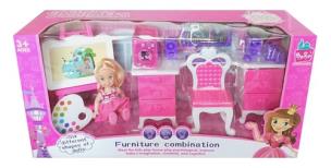 Opakowanie Zestaw mebelków z mała laleczką