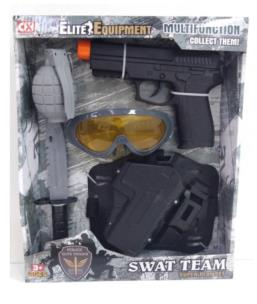 Opakowanie Zestaw militarny z pistoletem światło i dźwięk
